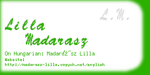 lilla madarasz business card